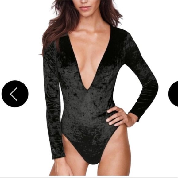 Victoria's Secret Other - Victoria Secret Crushed Velvet Teddy Bodysuit